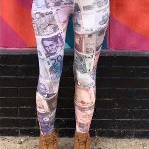 Ventcri Pants - VENTCRI Currency Exchange Yoga High Waist Leggings